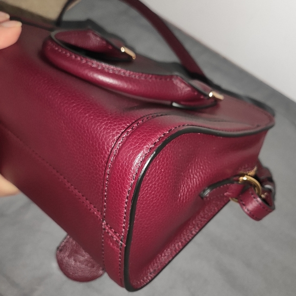 Alexander McQueen Bordeaux Leather Padlock Bag - Picture 13 of 17